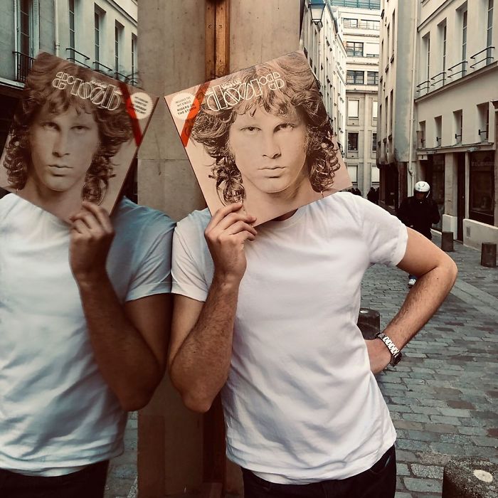 People Are Merging Old Vinyl Covers With Parts Of Their Bodies And The Result Is Amazing