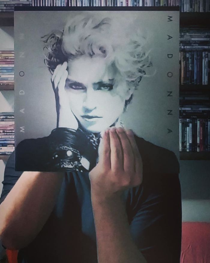 People Are Merging Old Vinyl Covers With Parts Of Their Bodies And The Result Is Amazing