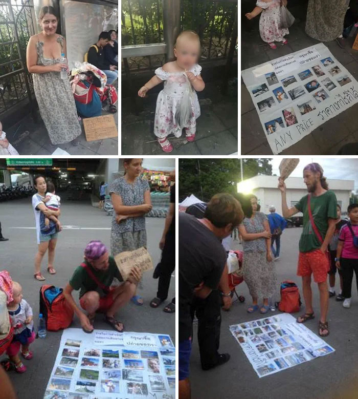 Initially She Started To Beg With Her Child And Picture Of Her Because Her Husband Dumped Them