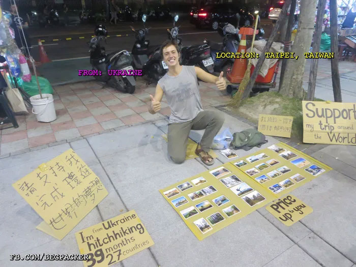 Somehow Begpacking Is Becoming A Trend Among Ukrainians, Please Support Them, Share With Us When You See Them To Help These Brave Hard Working Travelers!