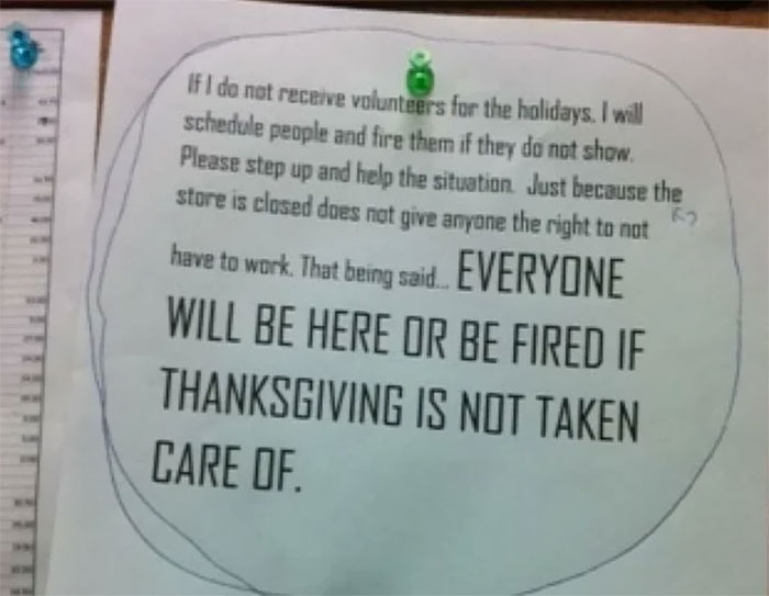 My Boss Was Deathly Serious When He Posted This. Looks Like I'm Spending Some Quality Time At Work This Year