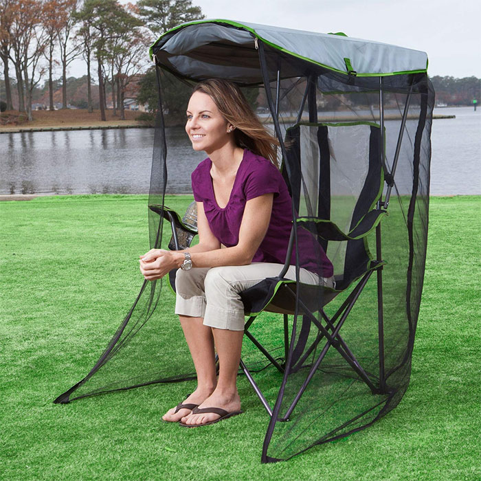Amazon Is Selling This Canopy Chair That Protects You From Bugs Amazon Is Selling This Canopy Chair That Protects You From Bugs