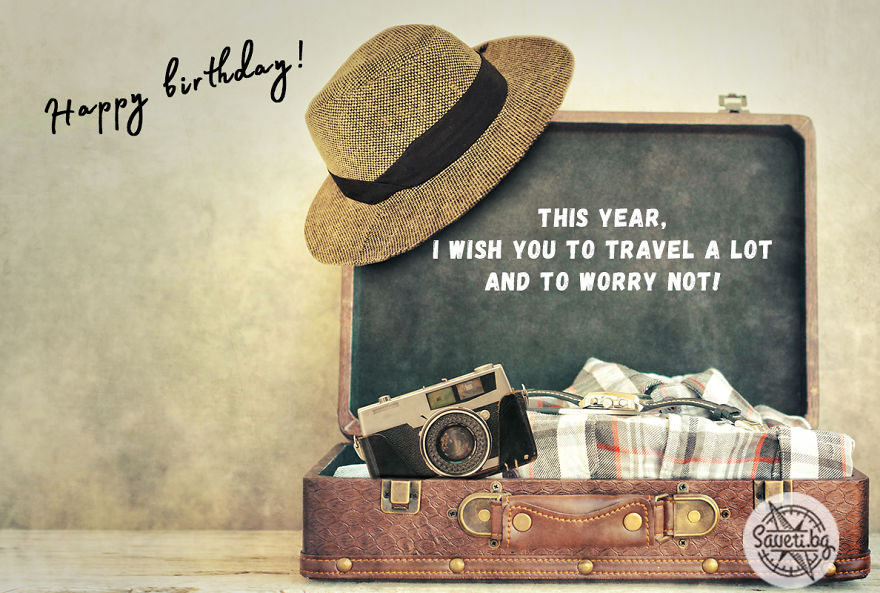 Birthday Card For Travellers