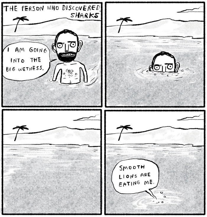 Artist Refuses To Admit His Mistake In A Comic About Sharks, Hilariously Trolls Everyone Who Tries To Prove Him Wrong