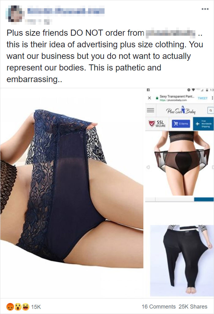 ...to Advertise Plus Size Clothing