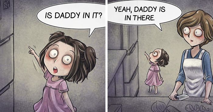 Guy Creates Horror Comics With Unexpected Endings (18 Pics)