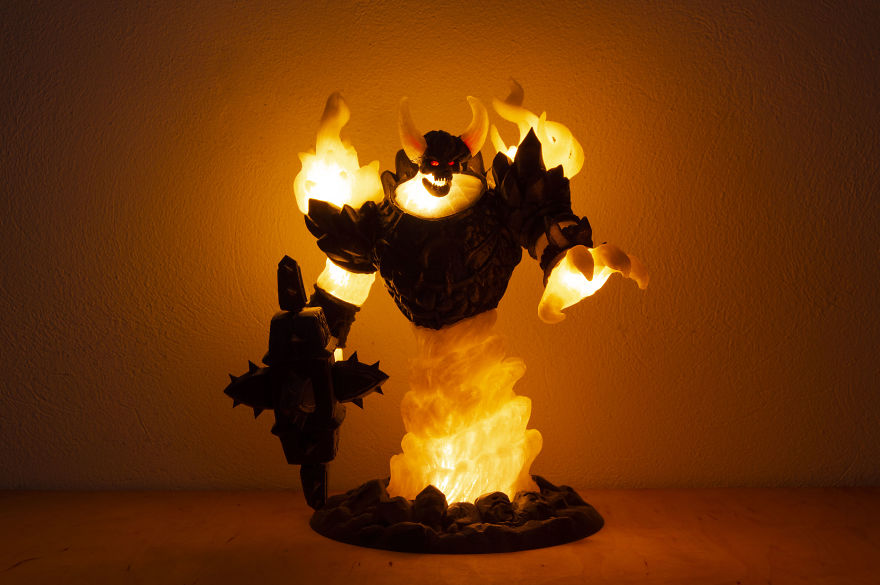 When This 3D Printed Lamp Lights Up It Really Gives The Room A WoW Factor When This 3D Printed Lamp Lights Up It Really Gives The Room A WoW Factor