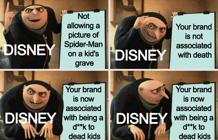 18 Reactions To Disney Refusing To Let Grieving Dad Put Spider-Man On 4-Year-Old Son’s Headstone 18 Reactions To Disney Refusing To Let Grieving Dad Put Spider-Man On 4-Year-Old Son’s Headstone