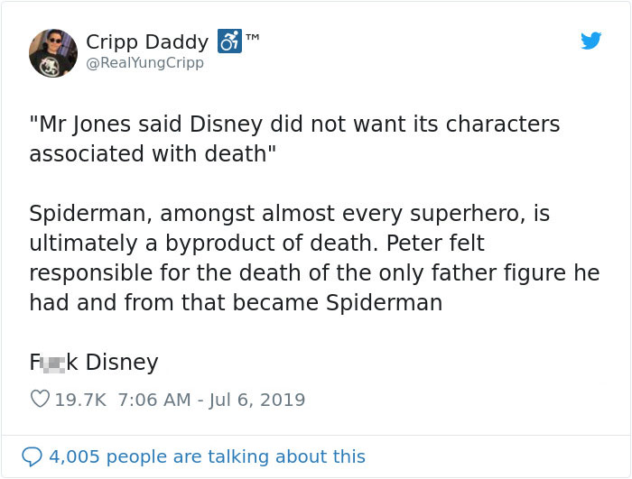 18 Reactions To Disney Refusing To Let Grieving Dad Put Spider-Man On 4-Year-Old Son’s Headstone 18 Reactions To Disney Refusing To Let Grieving Dad Put Spider-Man On 4-Year-Old Son’s Headstone