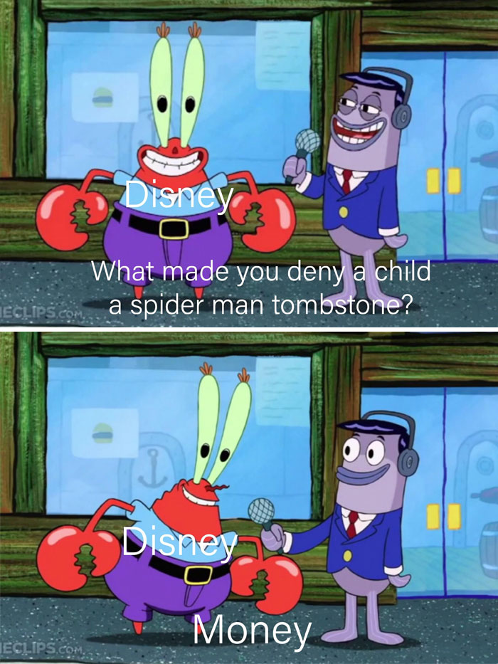 18 Reactions To Disney Refusing To Let Grieving Dad Put Spider-Man On 4-Year-Old Son’s Headstone 18 Reactions To Disney Refusing To Let Grieving Dad Put Spider-Man On 4-Year-Old Son’s Headstone