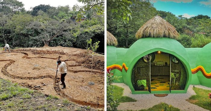 I Used A Mix Of Concrete And Dish-Washing Detergent To Build This Amazing Dome House In Costa Rica