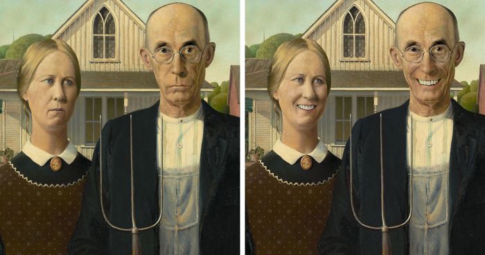 Most Famous Paintings Are Sad, So We Wanted To See What They Would Look Like With Smiles (24 Pics)