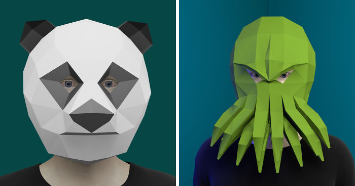 I Make Papercraft Masks