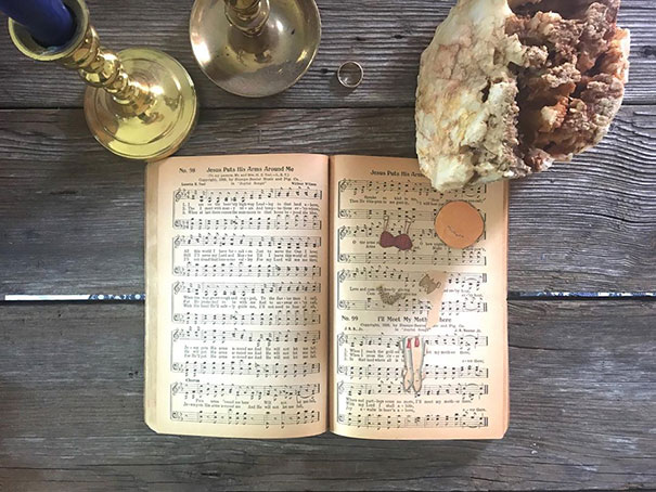 Vintage Paper Doll Pieces Found In "Joyful Songs"