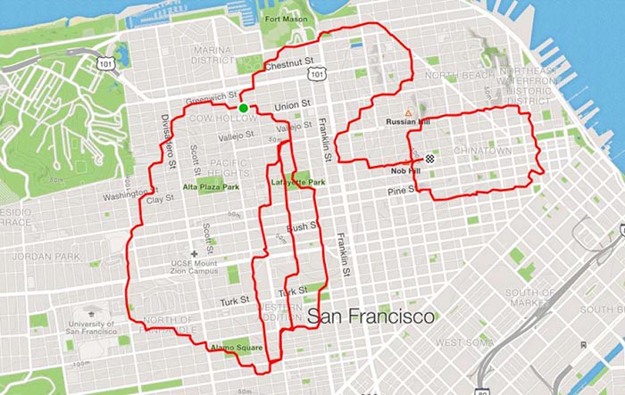 Runner Uses The Streets As His Canvas, Maps Out Artistic Designs With His Routes (31 Pics) Runner Uses The Streets As His Canvas, Maps Out Artistic Designs With His Routes (31 Pics)