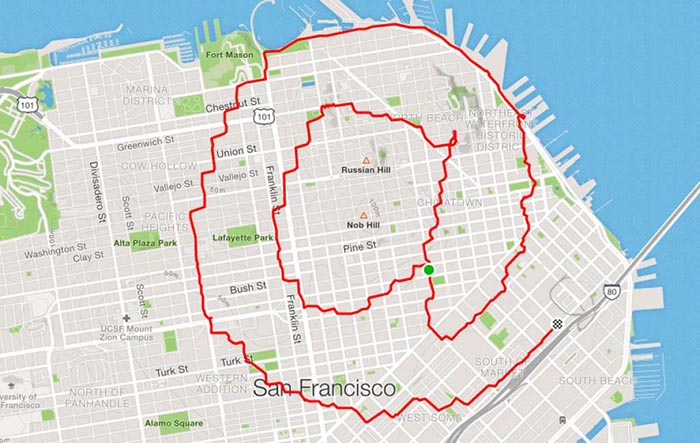 Runner Uses The Streets As His Canvas, Maps Out Artistic Designs With His Routes (31 Pics)