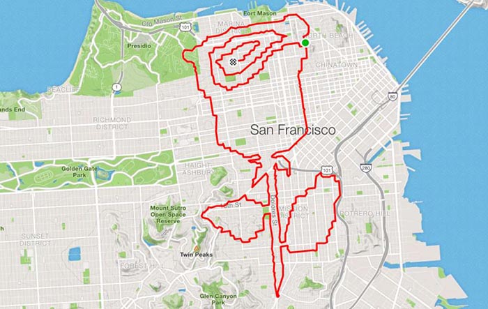 Runner Uses The Streets As His Canvas, Maps Out Artistic Designs With His Routes (31 Pics) Runner Uses The Streets As His Canvas, Maps Out Artistic Designs With His Routes (31 Pics)