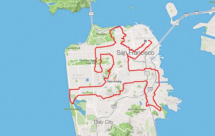 Runner Uses The Streets As His Canvas, Maps Out Artistic Designs With His Routes (31 Pics) Runner Uses The Streets As His Canvas, Maps Out Artistic Designs With His Routes (31 Pics)