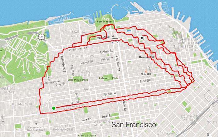 Runner Uses The Streets As His Canvas, Maps Out Artistic Designs With His Routes (31 Pics)