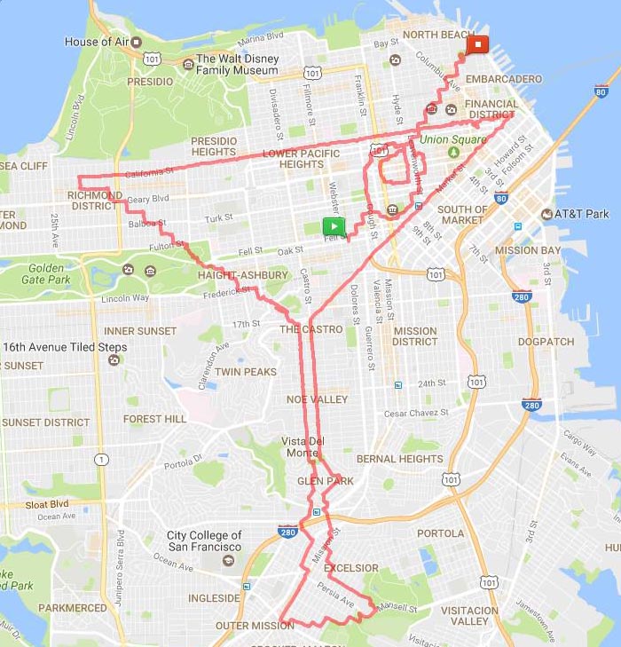 Runner Uses The Streets As His Canvas, Maps Out Artistic Designs With His Routes (31 Pics)