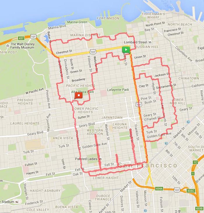 Runner Uses The Streets As His Canvas, Maps Out Artistic Designs With His Routes (31 Pics)