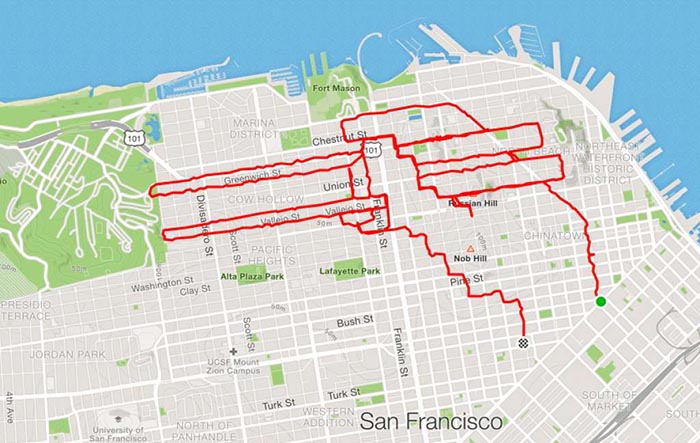 Runner Uses The Streets As His Canvas, Maps Out Artistic Designs With His Routes (31 Pics)