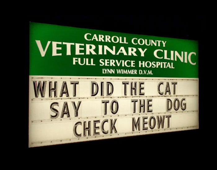 Funny Vet Clinics Signs About Cats Funny-Cat-Veterinary-Clinic-Signs