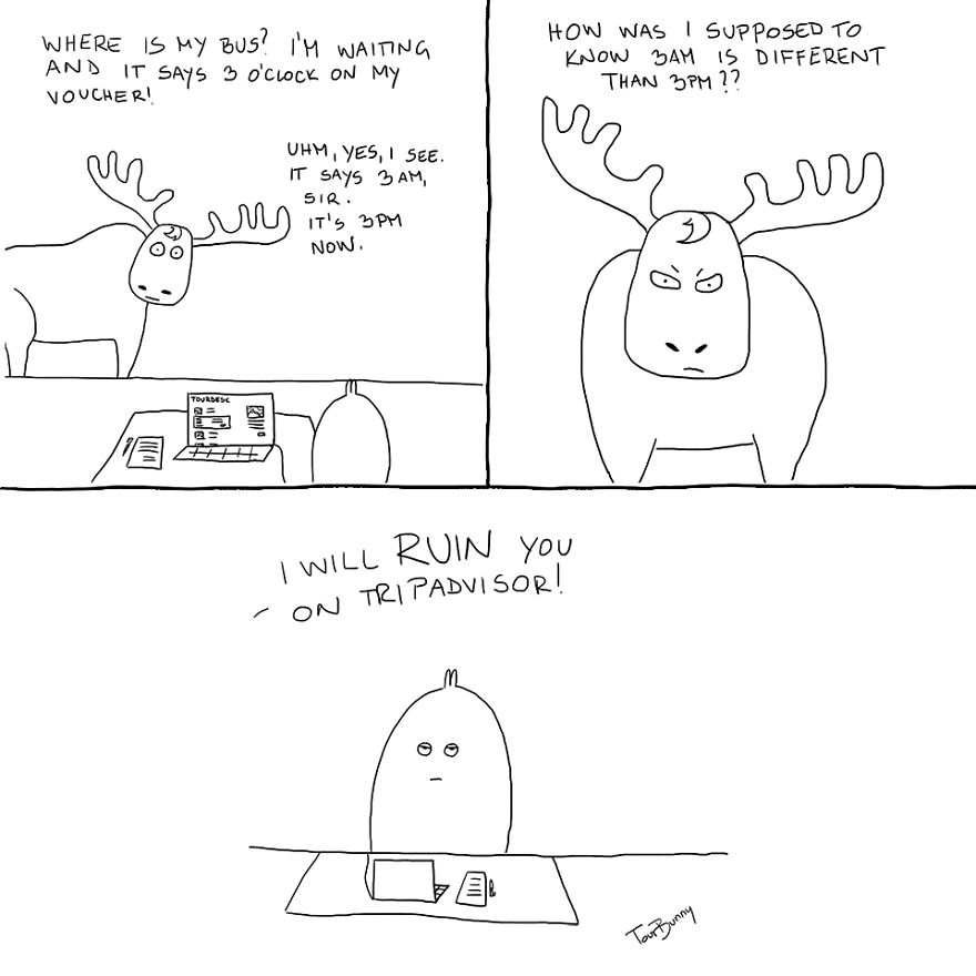 The Tourbunny - 15 Relatable Comics About Encounters With Horrible Tourists