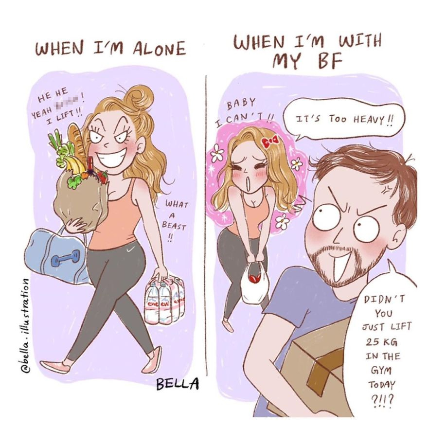 Belgian Artist Shows In Comics How We Should Face Everyday Problems With A Good Mood