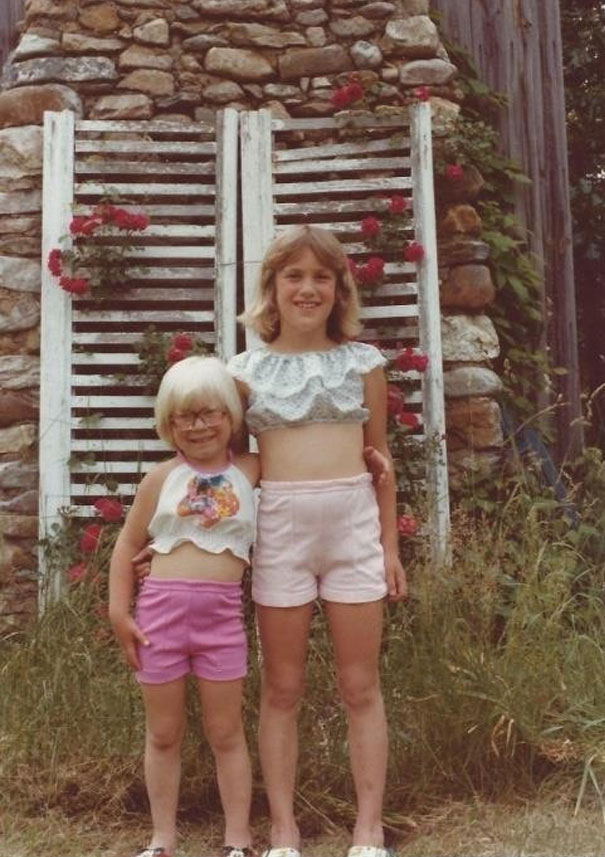 My Mom Thought It Was Appropriate To Dress My Sister And I Like This In The Late 70's
