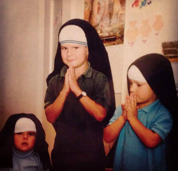 My Sisters And I Went Through A 'Sound Of Music' Phase When We Were Younger. Yes Those Are Our Underpants