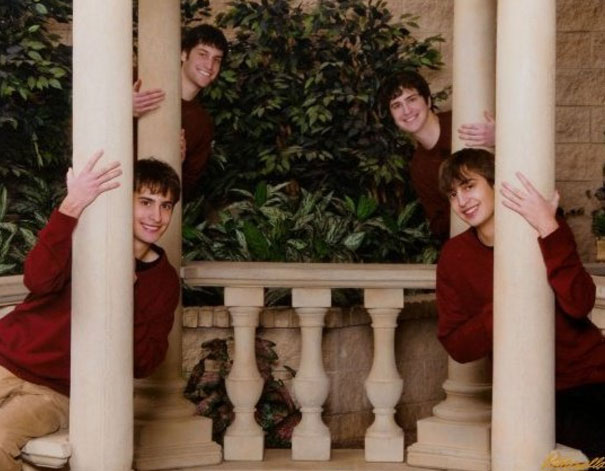 Roman Columns Can’t Stop These Brothers From Revealing Their Fun Sides