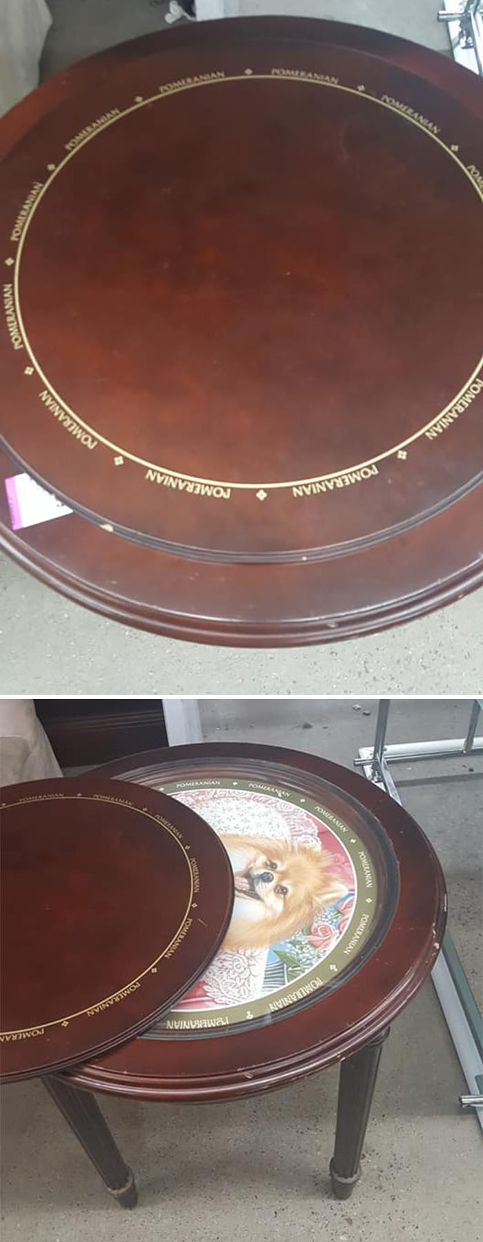 What? Who Doesn't Have A Pomeranian Table?