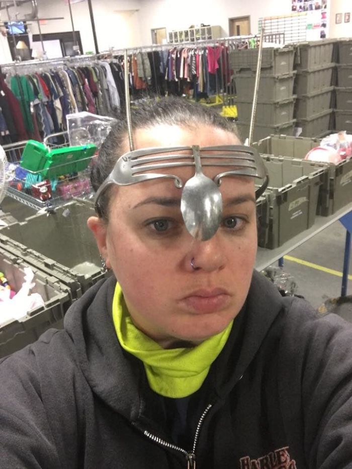 Well... Yes It Went Home With Me. I Buy All Kinds Of Weird Stuff. It Happens When You Work At Goodwill