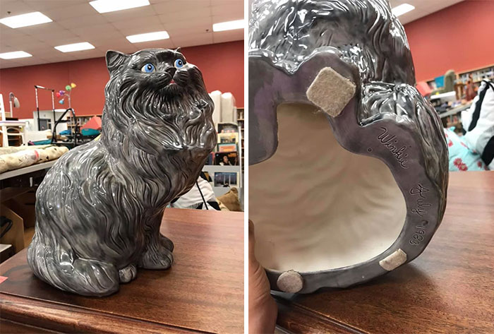 I Had Found A Giant Glass Winkie Cat