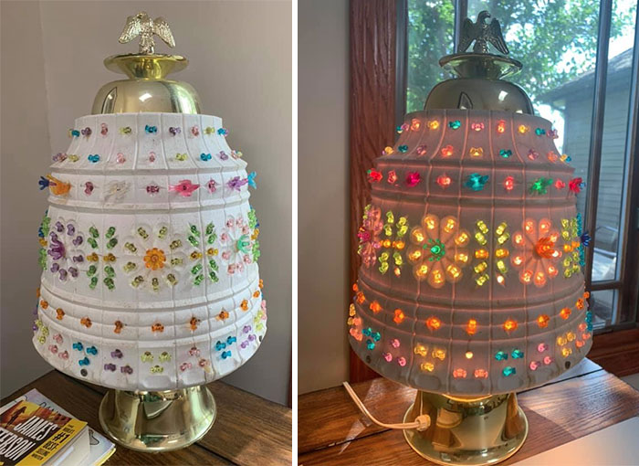 This Is A Beaded Lamp. I’m In Love. What’s With The Eagle? I Have Infinite Questions