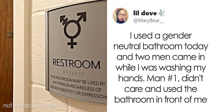 Woman Feels ‘Violated’ When A Man Uses A Gender Neutral Bathroom In Front Of Her