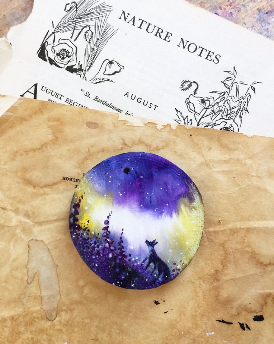 I Love To Paint Magical Creatures And Other Worlds, So Here’s My Newest Moon Fox Collection