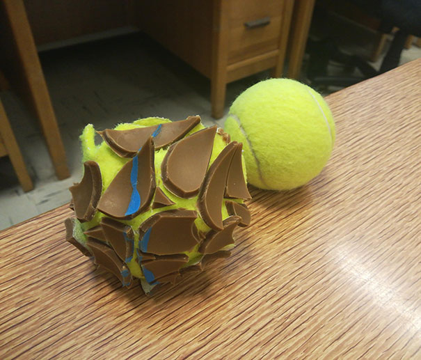 The Inside Of A Tennis Ball Looks Delicious