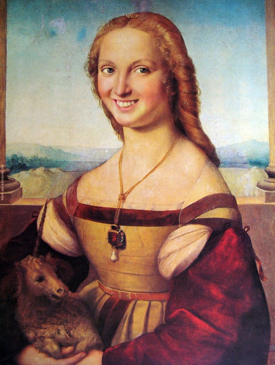 We Made Smiles To Famous Paintings