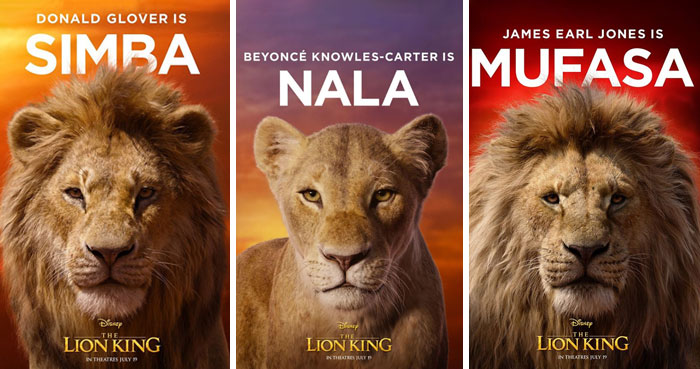 The New Lion King Posters Show Actors Facing Off Their Characters And It Looks Badass The New Lion King Posters Show Actors Facing Off Their Characters And It Looks Badass