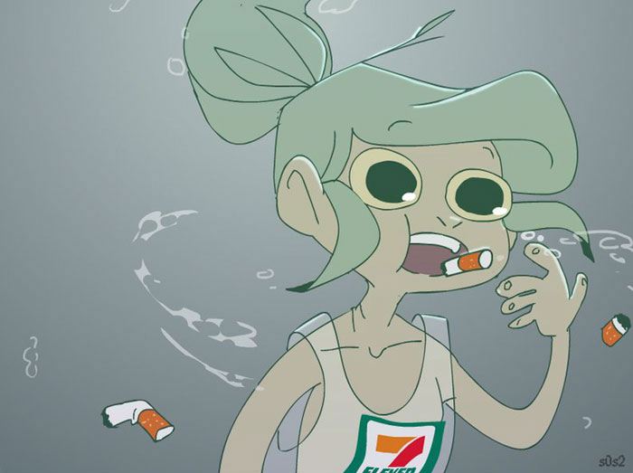 Artist Imagines A Little Mermaid Living In The XXI Century And It's Depressing Artist Imagines A Little Mermaid Living In The XXI Century And It's Depressing