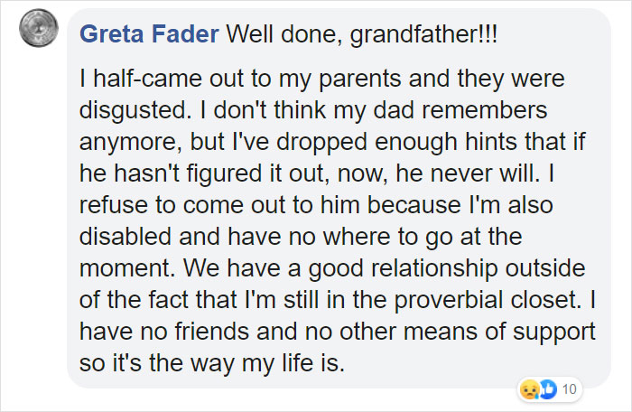 Mom Throws Out Her Gay Son After He Comes Out, Grandpa Disowns Her With Powerful Letter Mom Throws Out Her Gay Son After He Comes Out, Grandpa Disowns Her With Powerful Letter