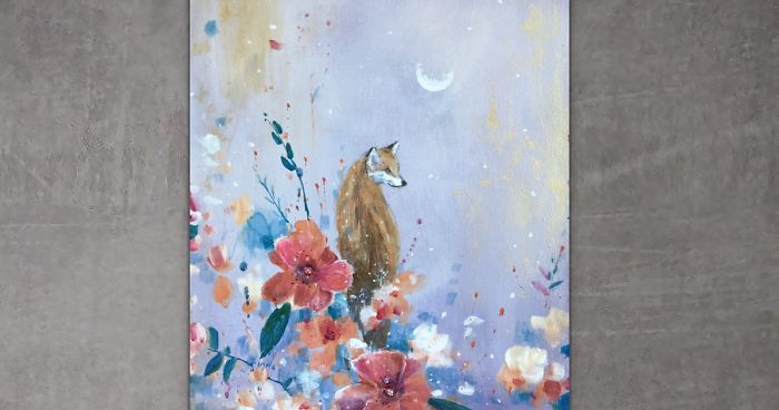 I Love To Paint Magical Creatures And Other Worlds, So Here’s My Newest Moon Fox Collection