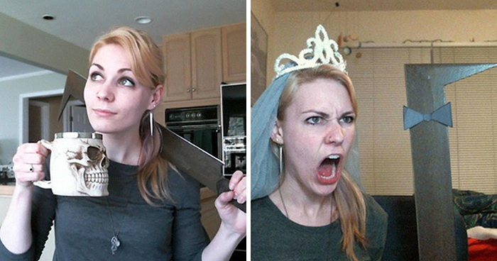 Woman Buys An Uruk-Hai Sword, Shows The World How Helpful It is In Daily Life (17 Pics)