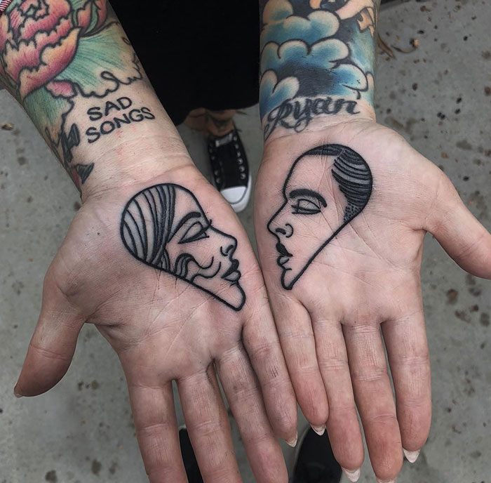 Impressive Palm Tattoos