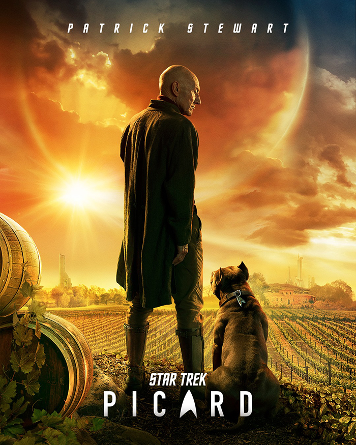 New 'Star Trek: Picard' Poster Features Sir Patrick Stewart And His Companion Dog New 'Star Trek: Picard' Poster Features Sir Patrick Stewart And His Companion Dog