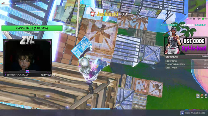 This Kid Is Streaming Fortnite For Over 10 Hours A Day To Raise Money For His Dad's Cancer Treatment This Kid Is Streaming Fortnite For Over 10 Hours A Day To Raise Money For His Dad's Cancer Treatment