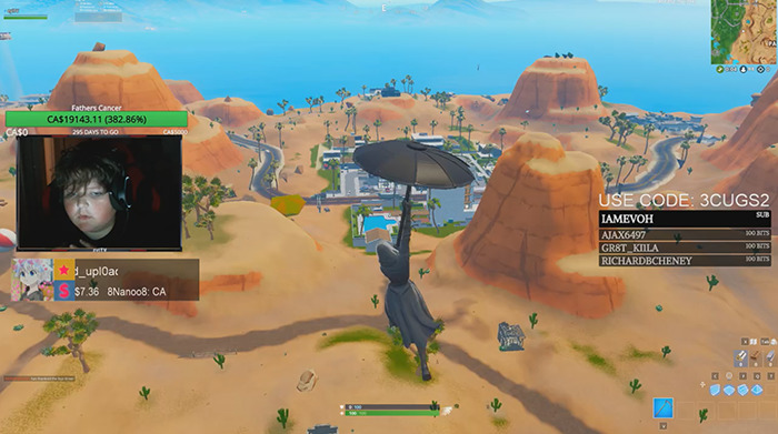 This Kid Is Streaming Fortnite For Over 10 Hours A Day To Raise Money For His Dad's Cancer Treatment This Kid Is Streaming Fortnite For Over 10 Hours A Day To Raise Money For His Dad's Cancer Treatment