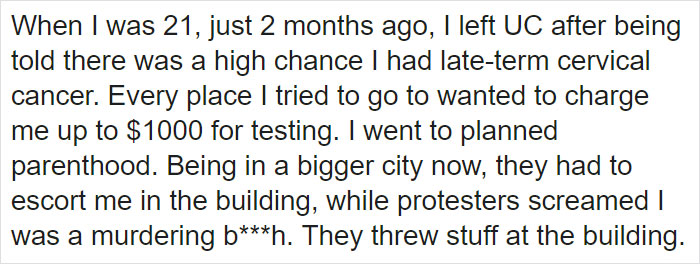 Woman Goes To Planned Parenthood At Age Of 21, Shares Her Horrific Experience In Viral Facebook Post